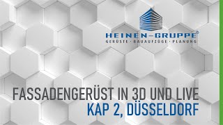 Fadengerüst Mit Bauaufzügen, Kap2, Düsseldorf In 3D Und Live