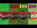 Minecraft for 0 vs 10 vs 25 vs 50 vs 100