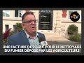 Ref:samDF8T-oxk Ce maire r�clame 2248 euros aux agriculteurs pour le nettoyage du fumier d�pos� devant la mairie