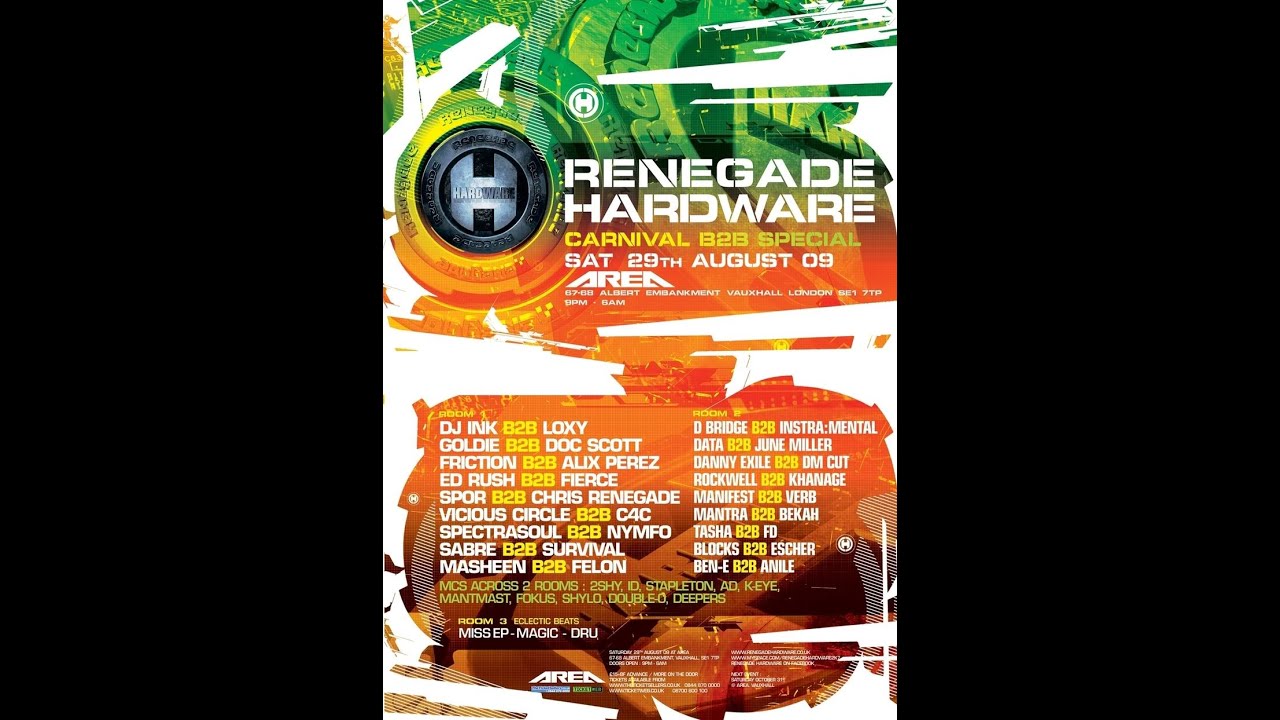 Spor B2B Chris Renegade @ Renegade Hardware, Area Club - London 29.08.2009