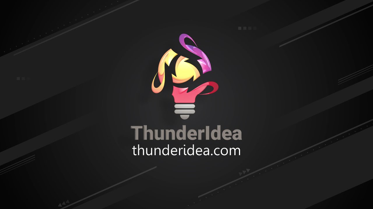 intro Logo thunder idea
