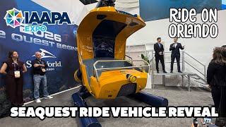 SEAQuest: Legends Of The Deep- Ride Vehicle Reveal at IAAPA Expo 2025 - New for 2026 at SeaWorld