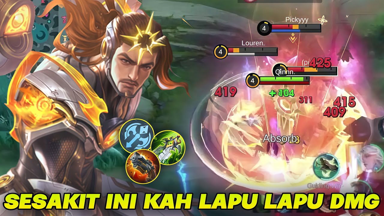 CARA BERMAIN LAPU LAPU DAMAGE!! TERNYATA SESAKIT INI ! COCOK BGT BUAT SOLO RANK - MOBILE LEGENDS