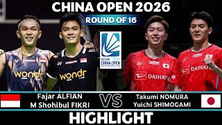Fajar ALFIAN Muhammad Shohibul FIKRI vs Takumi NOMURA Yuichi SHIMOGAMI | China Open 2026 Badminton