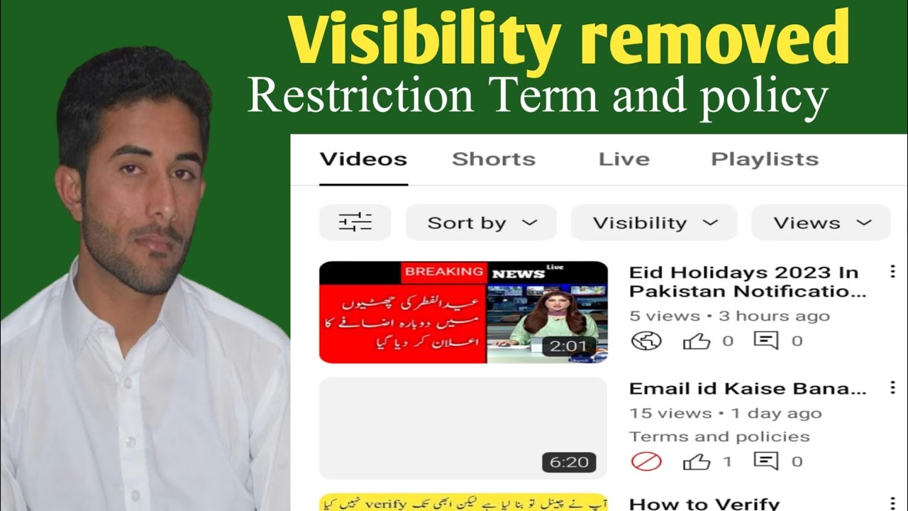 How To Removed Visibility Removed Restrictions Term And Policies