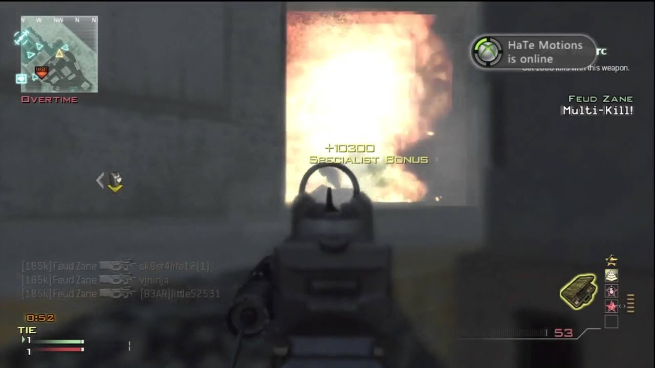 Mw3 P90 21 killstreak (15 man FEED) 1080p!!!!!
