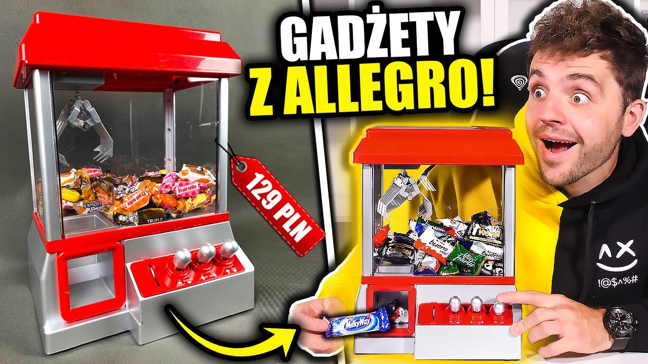 Niesamowite GADŻETY z ALLEGRO! *maszyna do łowienia cukierków*