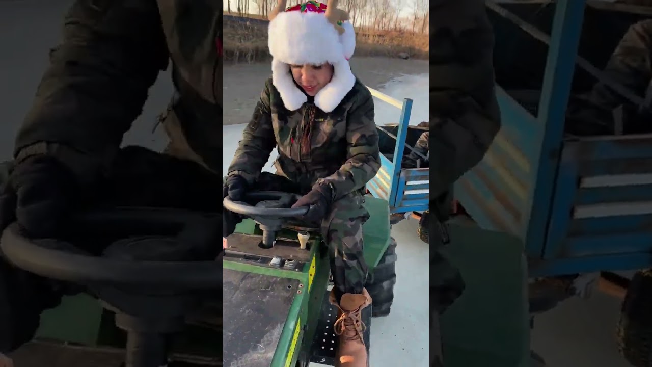 This cart is quite capable. The firewood is fished back 