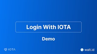 Login With IOTA | Demo