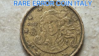 ITALY 10 EURO CENT COIN 2002 RARE STAMPING ERROR