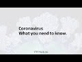 What you need to know about COVID-19 (novel coronavirus)
