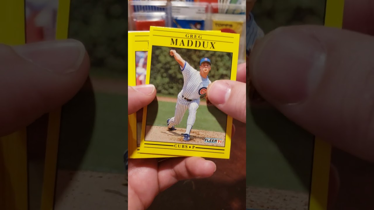 1991 Fleer Baseball Cards Wax Pack Opening 
