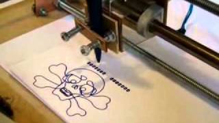 Homemade CNC Plotter: Drawing DIL Pads.