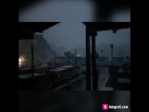 Stuhi të fuqishme në Ulqin (9 korrik 2019)