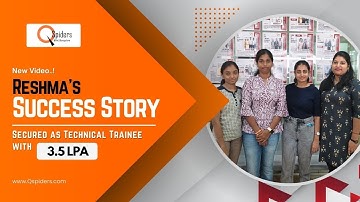 Reshma P from KSR Institute Cracks IT Job @ 3.5 LPA | QSpiders BTM Success Story | 2024 Graduate