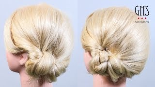 時短アレンジ：耳下おだんごヘア セミロング | Time reduction hairstyle