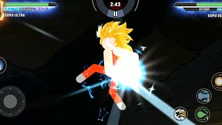 Goku Ultra Instinct vs Goku Super Saiyan 3 - Stickman Warriors Super Dragon Shadow Fight screenshot 5