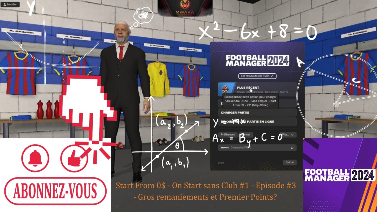 [FM24] Start From 0$ - On start sans club #3 - Gros remaniements et premiers points.