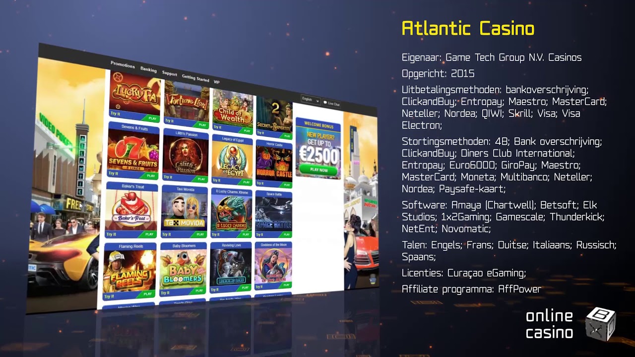 Promoties en bonussen in casino AtlanticCasino: een review door