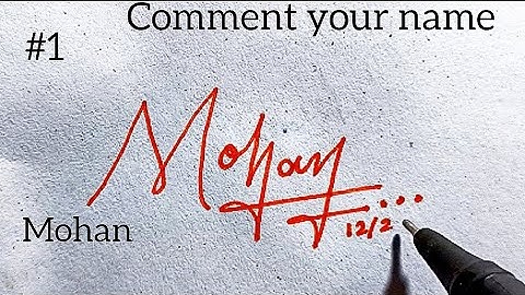 Professional signature style | Signature style for my name | Mohan name Signature style #signature