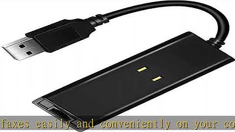 UCTHAT USB 2.0 Fax Modem - 56K External Dial Up Fax Data Modem, USB Analog Fax Modem Compatible for