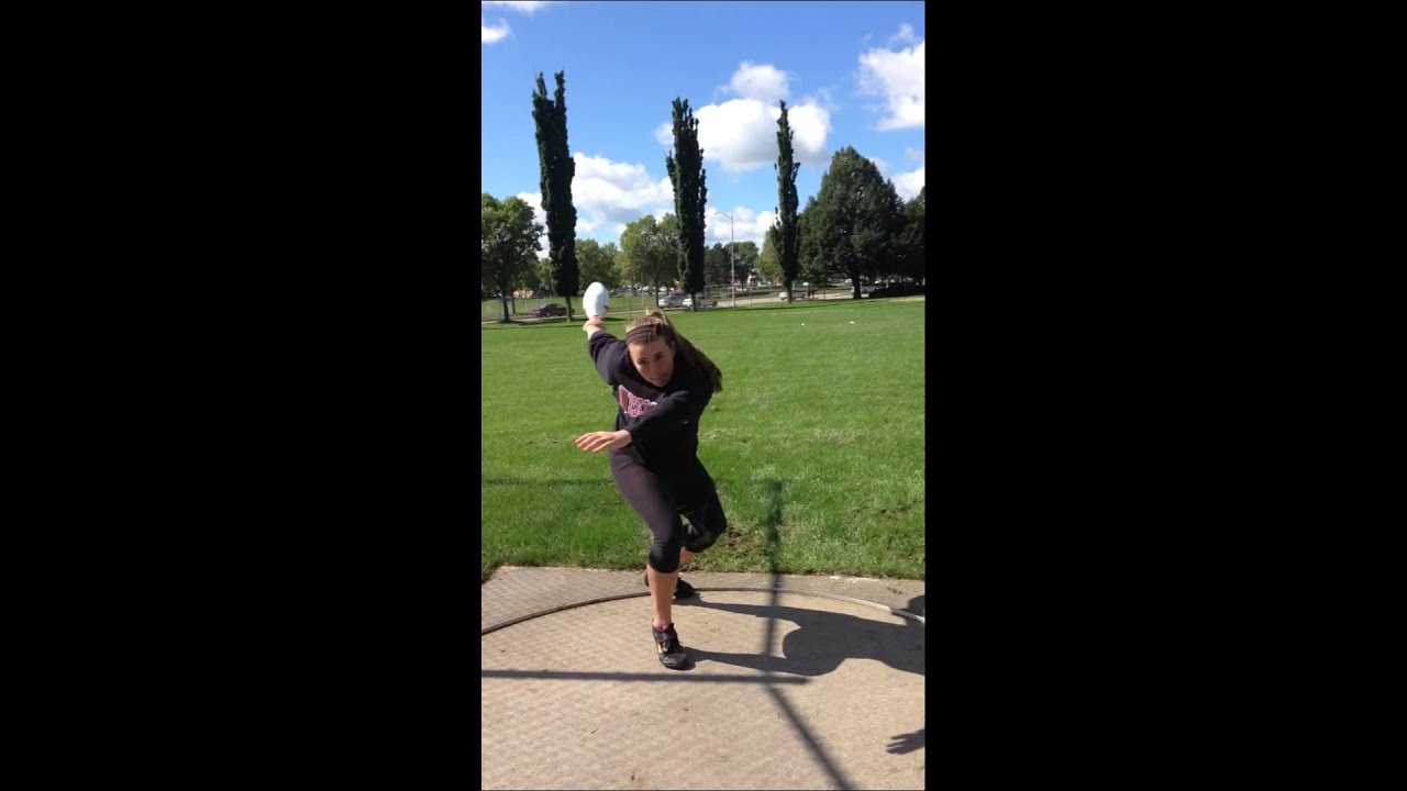Discus Drill stand throw w/ bowling pin YouTube