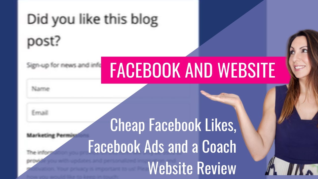 Cheap Facebook Likes, Facebook Ads and a Coach Website Review