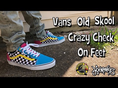 vans old skool chex multicolor