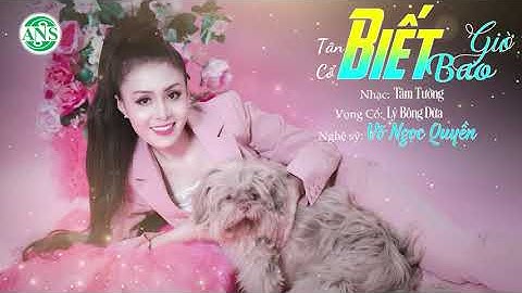 Tân Cổ Hay Nhất 2021 | Tân Cổ Biết Bao Giờ - NS Võ Ngọc Quyền | Tác giả: Lý Bông Dừa