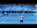 Andy Murray Hitting Court Level