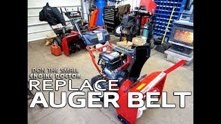 FIX A Snowblower That Won't Blow Snow - Auger Belt Replacement On Troy-bilt/Cub Cadet/ MTD Etc.