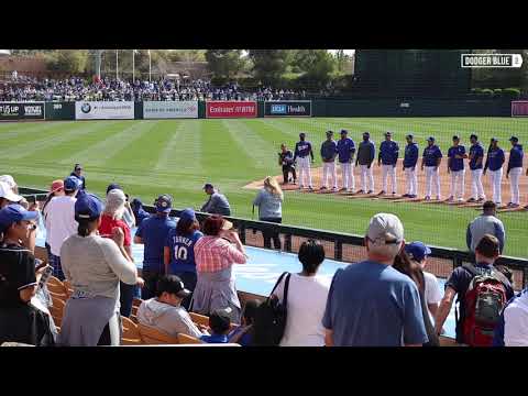 2020 Dodgers Spring Training: Mookie Betts introduced for first time at Camelback Ranch