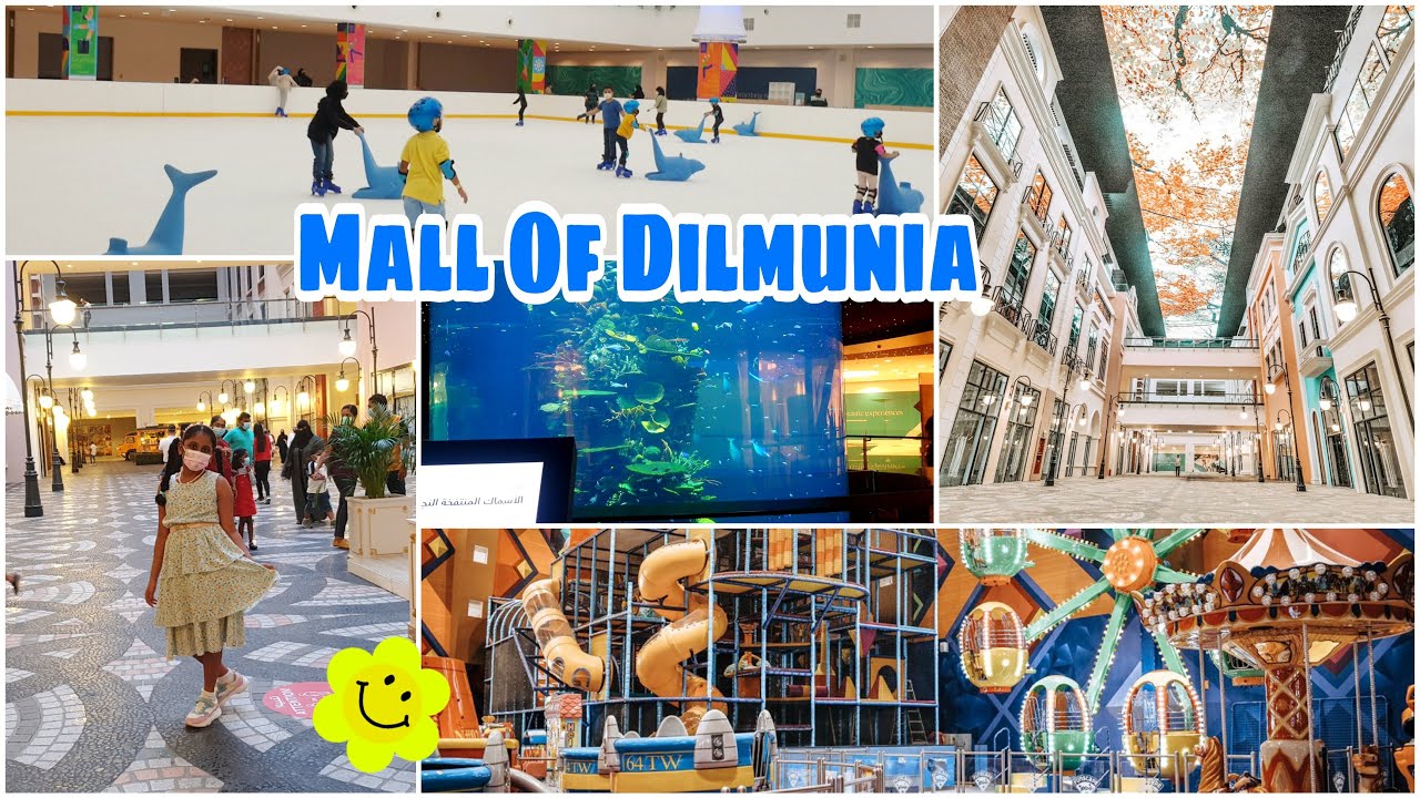 Most Adventurous Mall In Bahrain/MALL OF DILMUNIA/Largest Aquarium /Ice Skating for Kids /Play