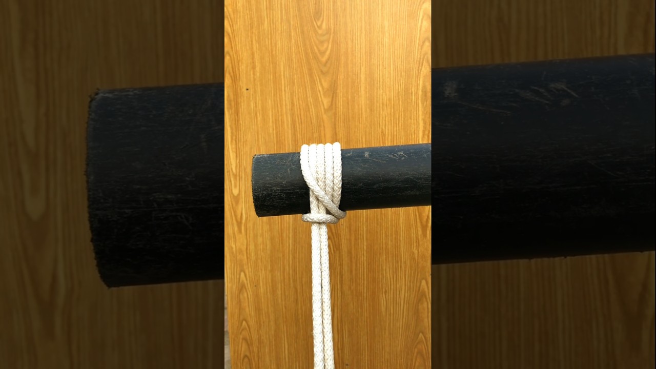 Unbreakable Rope Knot for Poles & Pipes 