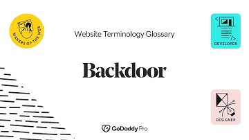 Website backdoor | Web Pro Glossary - Website Security Vol. 1