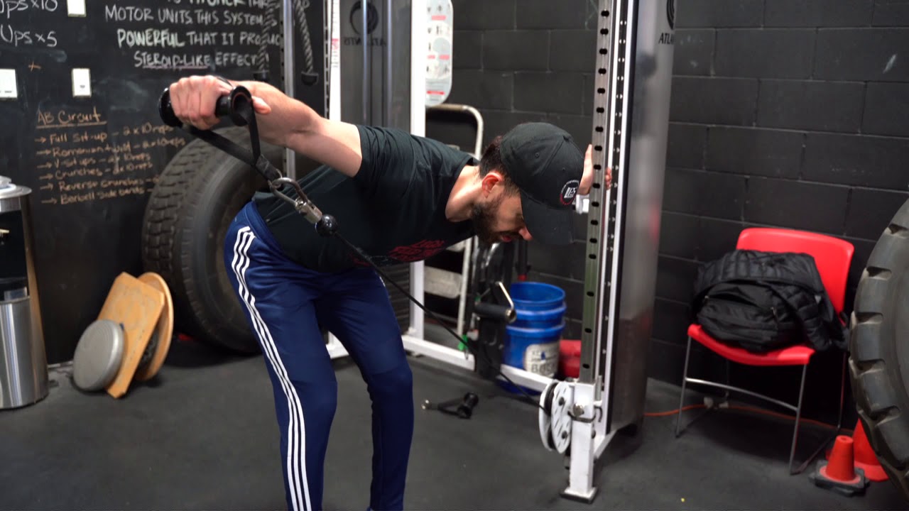 Rear Delt Fly - Bent Over - Single Arm - Cable - YouTube
