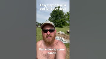 Pool setup made easy! Full video later #summeractivities #dirtwork #diy #pool #intexpool #lazyway