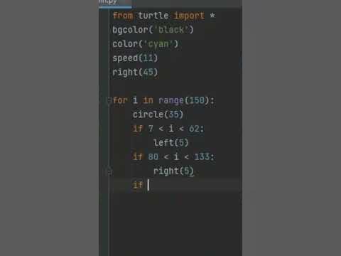 Create infinity symbol on Python #pythonprogramming #python #code - YouTube