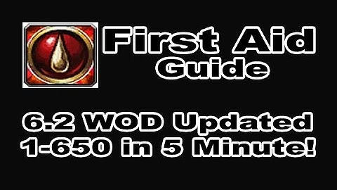 [8.0 FIXED] BONUS: First Aid Profession Tutorial / Guide - 1-700 in 10 Minutes!!! WOD 6.2 Patch!