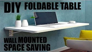 DIY SPACE SAVING FOLDABLE TABLE