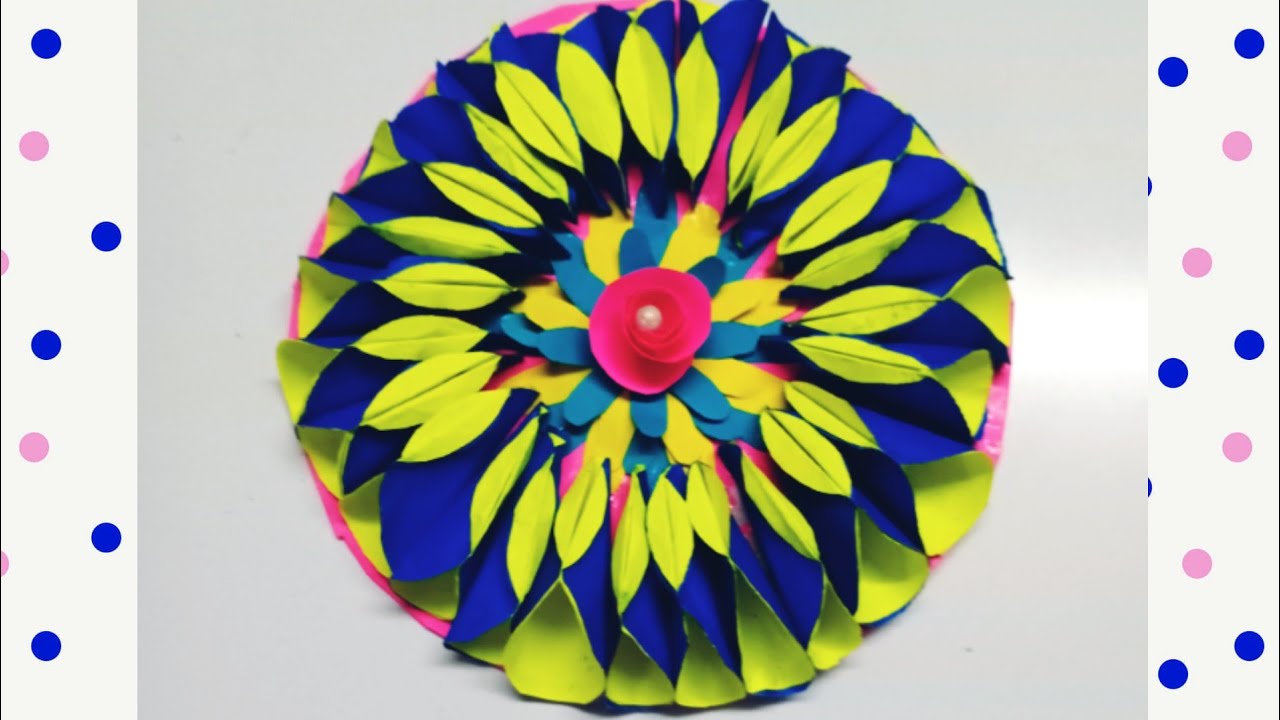 beautiful wall hanging/how to make paper wall hanging easy YouTube