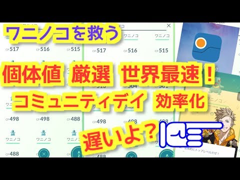 【ポケモンGO 実況】個体値 厳選 効率化 解説！ 【大都会 岡山 コミュニティデイ】