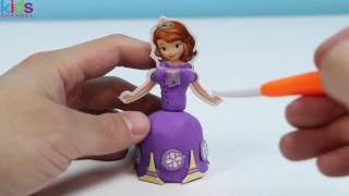 Sofia The First Clay Buddies With Fun Activity Book Princess Sofia & Prince James Clay Figures -