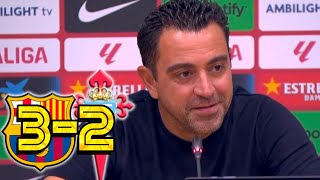 Rueda de prensa XAVI: FC BARCELONA 3-2 CELTA VIGO