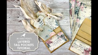 Layered Tag Pockets Tutorial For A Junk Journal  MPP