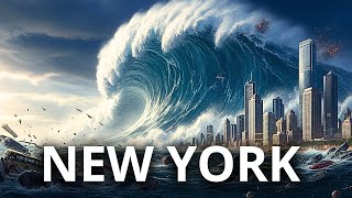 Famous MASSIVE TSUNAMI HITS NEW YORK Total Destruction (AI Visual Effects) Wealth