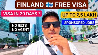 🔥Finland 🇫🇮 Free Work Visa 2026 | No IELTS | High Salary | sponsored jobs 
