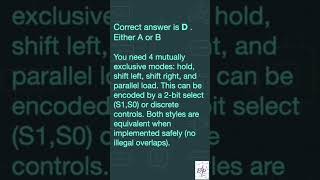 Digital Design Quiz on Registers and counters 02