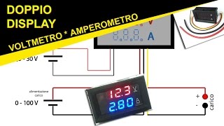  Multimetro con Shunt integrato xurgm cavo Los LCD Display Digitale Voltmetro Amperometro DC 120 V 100 a/200 A/300 A/500 A corrente tensione monitor Power Energy  Nero 