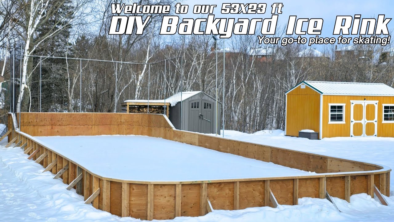 How to build a backyard ice rink - YouTube